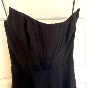 Dress the population XS black corset dress. Detachable straps included. NWT